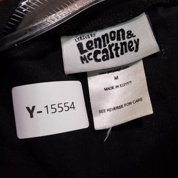 Lennon & McCartney Women‎ Shirt Medium Black Lucy In The Skey With Diamonds Tee - Picture 8 of 9